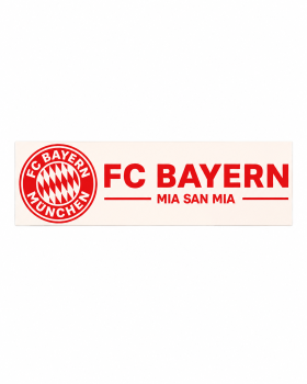 FC Bayern München Heckscheibenaufkleber Mia san mia Rot 34x10,5 cm